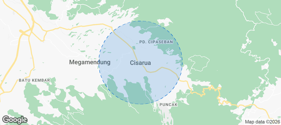 Cisarua Airbnb map